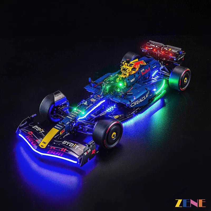 zene bricks Light Kit for LEGO F1 Car Oracle Red Bull Racing RB20 #42206