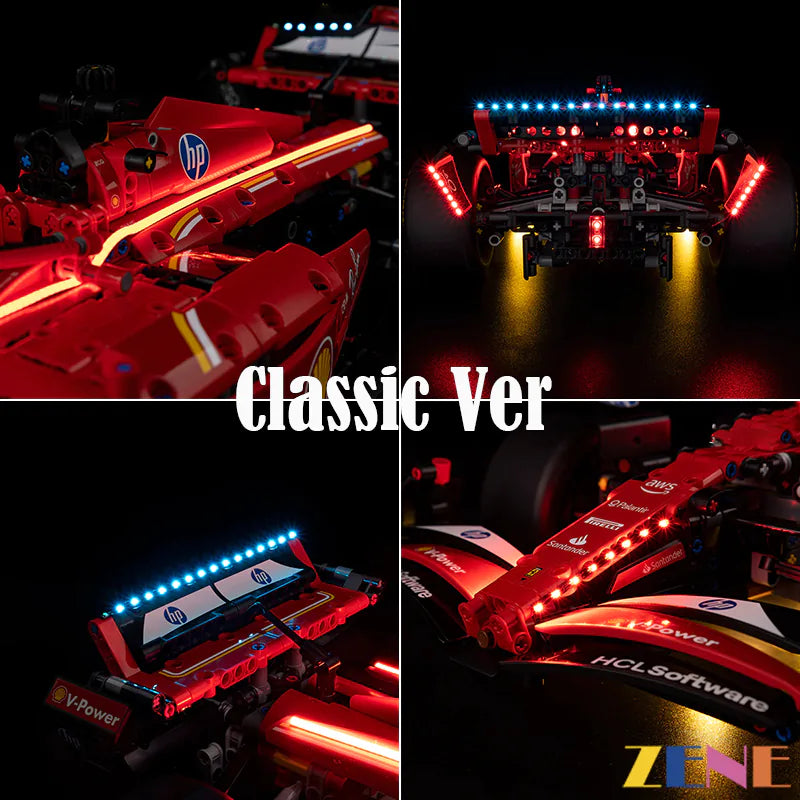 zene bricks Light Kit for LEGO Ferrari F1 Car SF-24 #42207