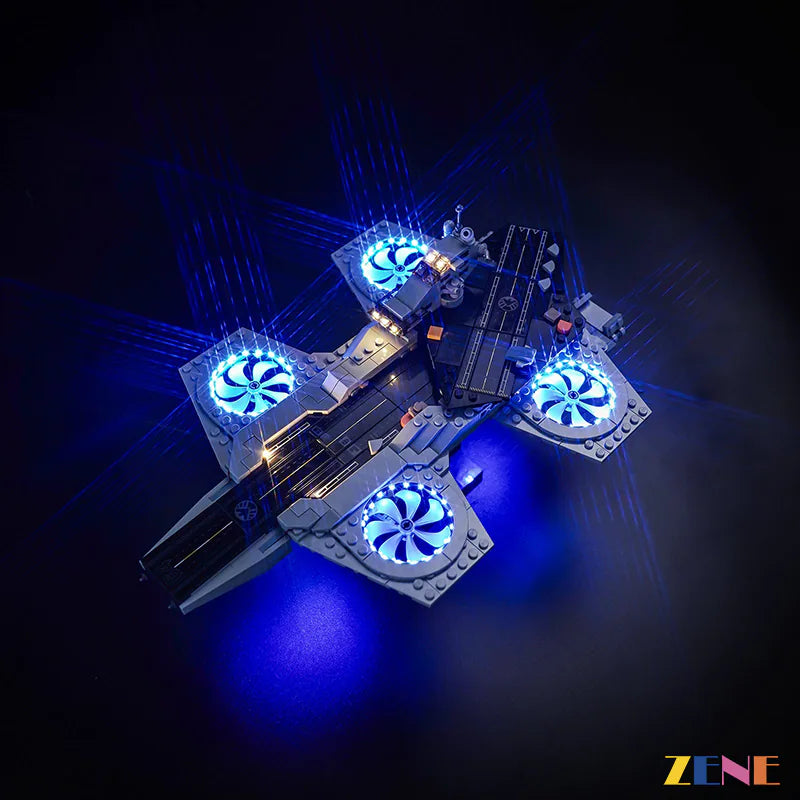 zene bricks Light Kit for LEGO The Avengers Helicarrier #76295