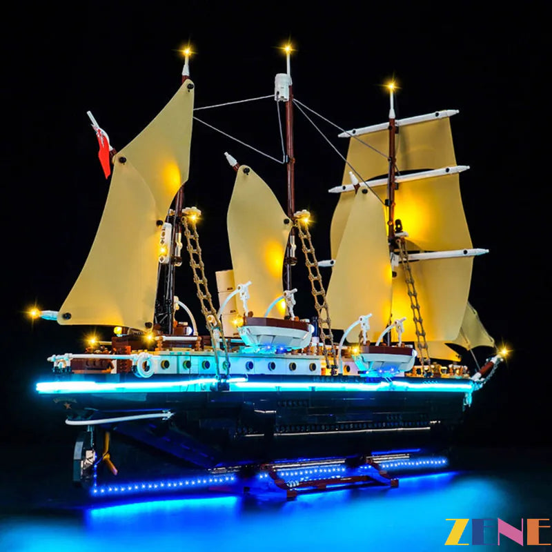 zene bricks Light Kit for LEGO Icons Endurance #10335