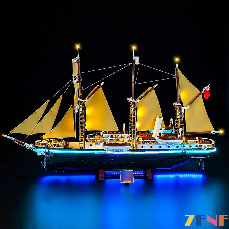 zene bricks Light Kit for LEGO Icons Endurance #10335