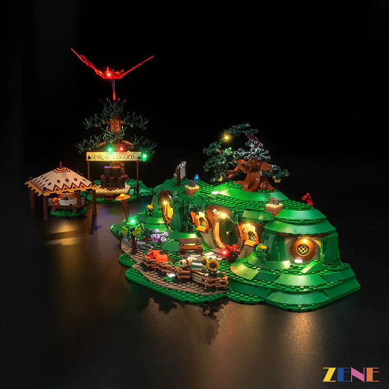 zene bricks Light Kit for LEGO The Shire: The Lord of the Rings #10354