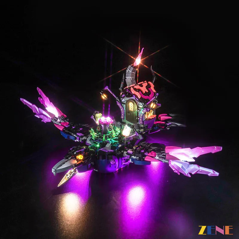 zene bricks Light Kit for LEGO The Never Witch's Midnight Raven #71478