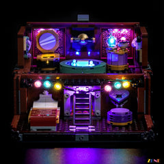 Thing's Apartment purple ambient room glow - ZENE Bricks Light Kit for LEGO® Thing's Apartment #76785