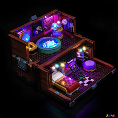 blue crystal ball shimmering lighting - ZENE Bricks Light Kit for LEGO® Thing's Apartment #76785