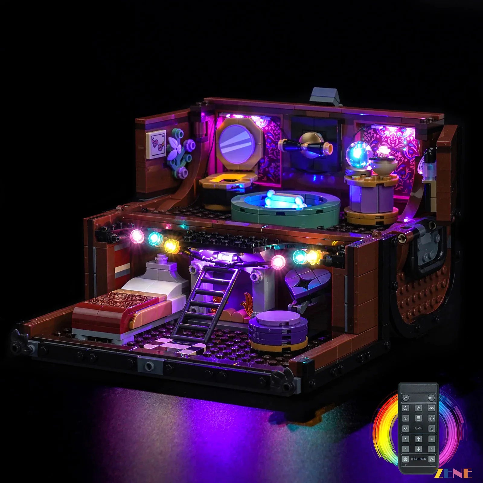 mysterious apartment collectible lighting effect - ZENE Bricks Light Kit for LEGO® Thing's Apartment #76785