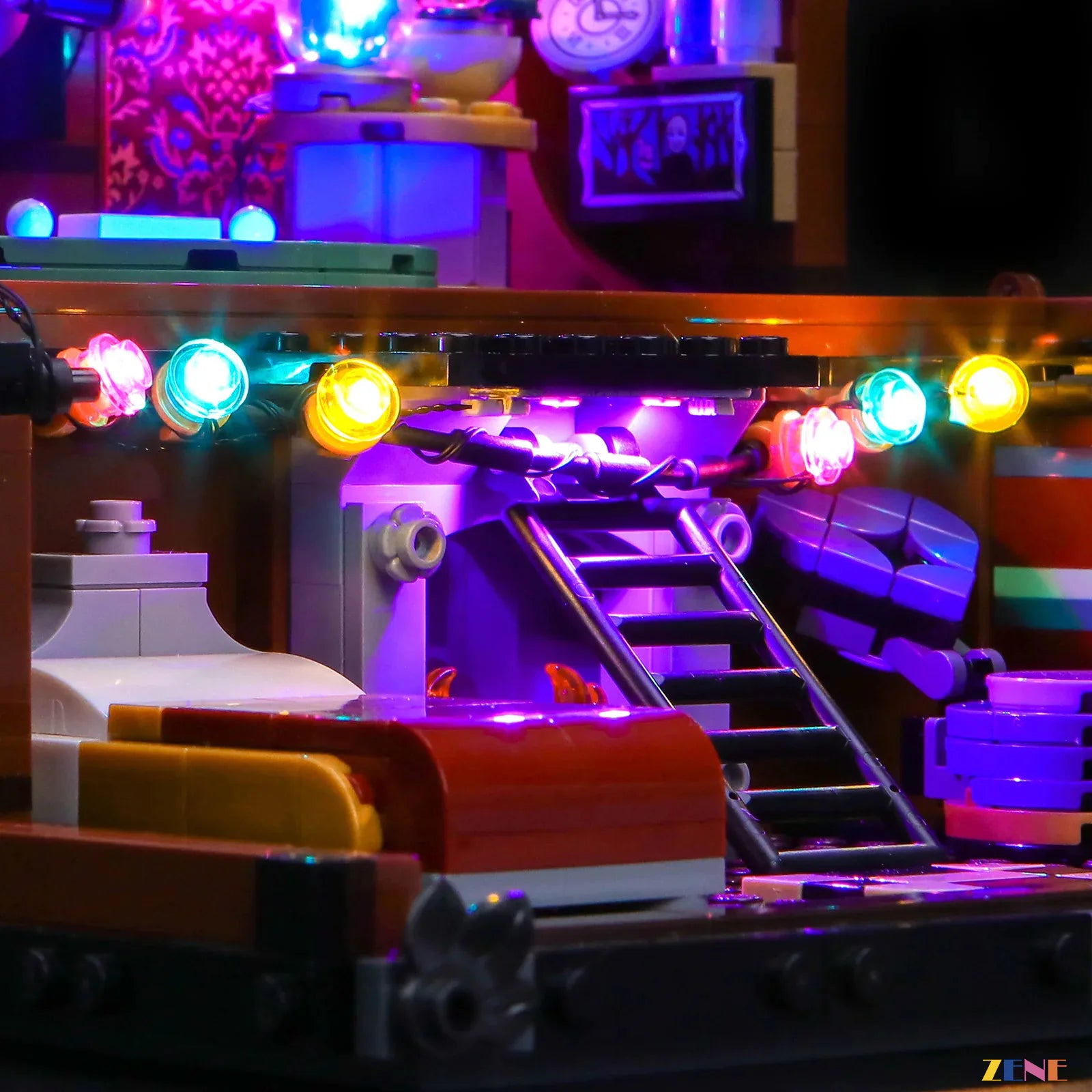 intricate build display light enhancement - ZENE Bricks Light Kit for LEGO® Thing's Apartment #76785