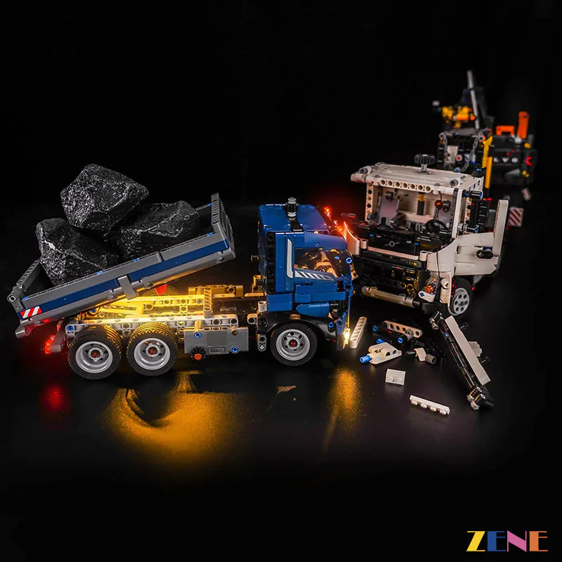 zene bricks Light Kit for LEGO Tipping Dump Truck #42203