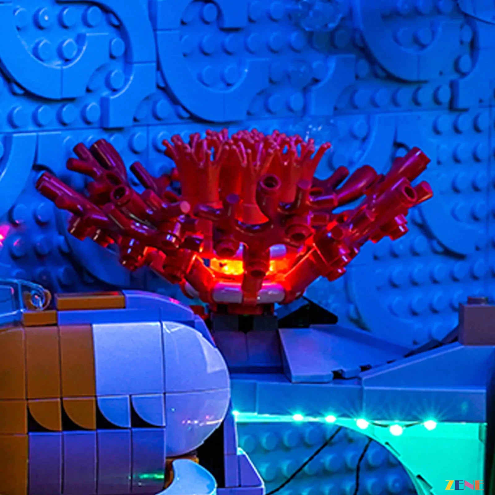 reef environment serene display lighting - ZENE Bricks Light Kit for LEGO® Tropical Aquarium #10366