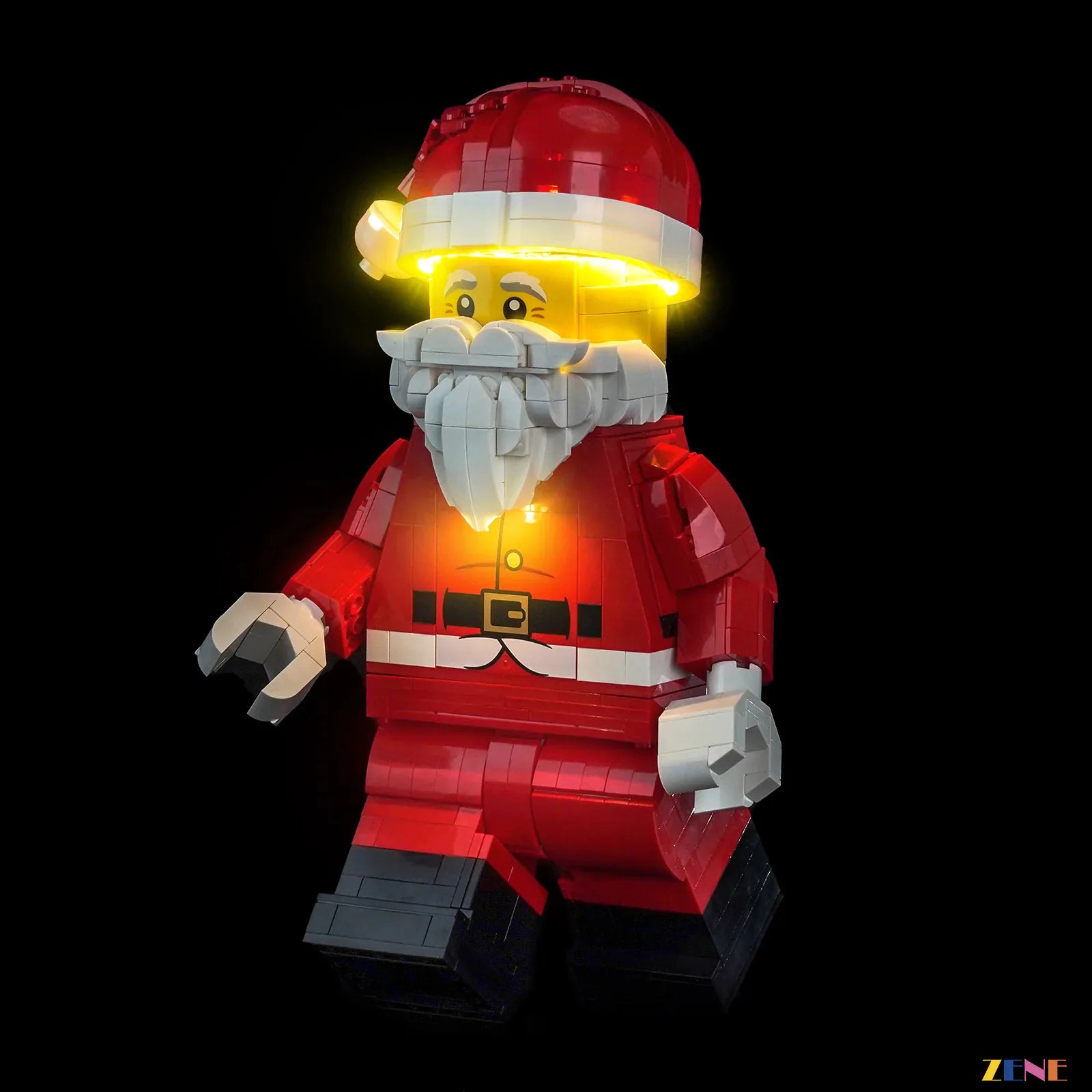 zene bricks LEGO Up-Scaled Santa Minifigure Light Kit for #40820