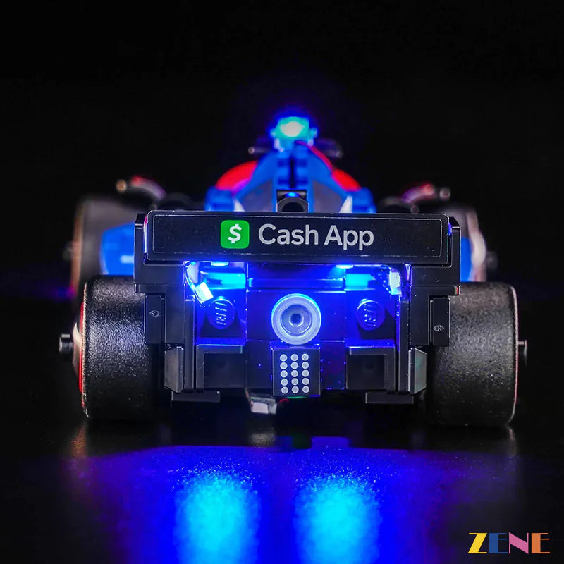 zene bricks Light Kit for LEGO F1 Race Car Visa Cash App RB VCARB 01 #77246