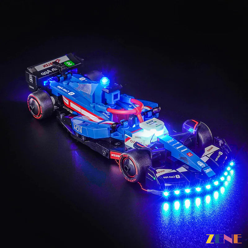 zene bricks Light Kit for LEGO F1 Race Car Visa Cash App RB VCARB 01 #77246