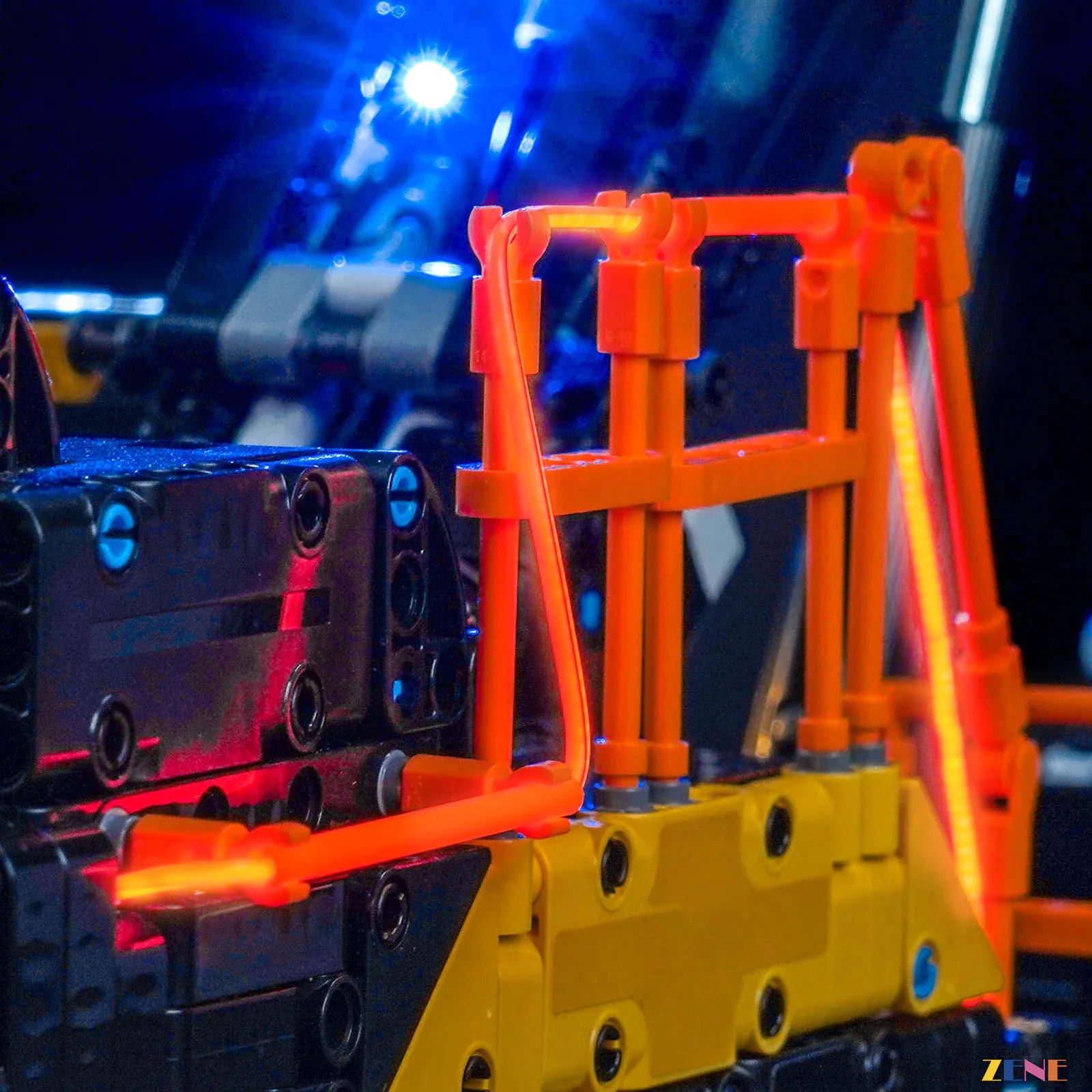 Technic excavator industrial lighting upgrade - ZENE Bricks Light Kit for LEGO® Volvo EC500 Hybrid Excavator #42215