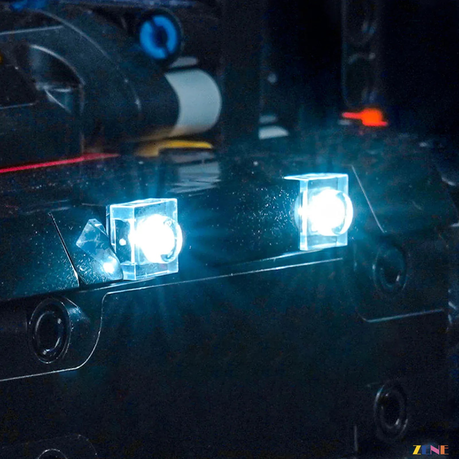 hybrid excavator night work scene glow - ZENE Bricks Light Kit for LEGO® Volvo EC500 Hybrid Excavator #42215