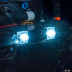 hybrid excavator night work scene glow - ZENE Bricks Light Kit for LEGO® Volvo EC500 Hybrid Excavator #42215