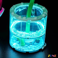 AFOL botanical shelf glow scene - ZENE Bricks Light Kit for LEGO® Water Lilies #11511