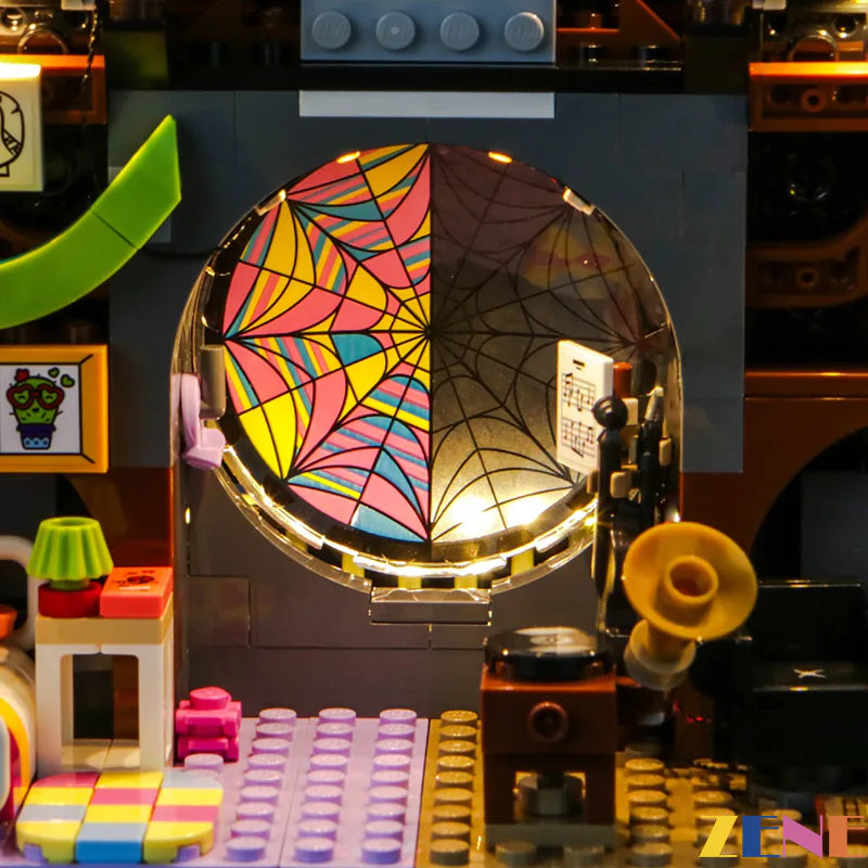 zene bricks Light Kit for LEGO Wednesday Enid s Dorm Room 76781