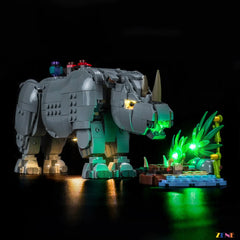 LEGO Wild Animals: Majestic Rhino with Birds Light Kit for #31171