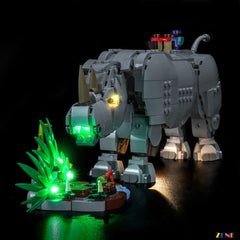 LEGO Wild Animals: Majestic Rhino with Birds Light Kit for #31171