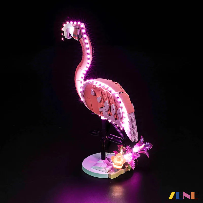zene bricks Light Kit for LEGO Wild Animals: Pink Flamingo #31170