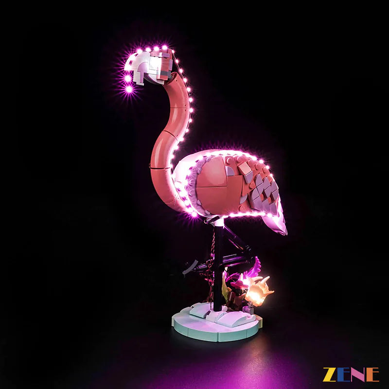 zene bricks Light Kit for LEGO Wild Animals: Pink Flamingo #31170