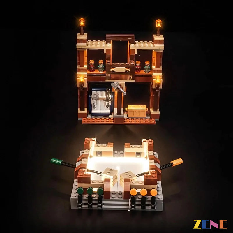 zene bricks Light Kit for LEGO Woodland Mansion Fighting Ring #21272