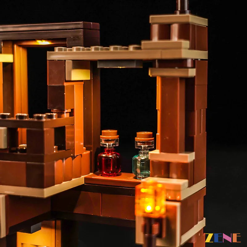 zene bricks Light Kit for LEGO Woodland Mansion Fighting Ring #21272