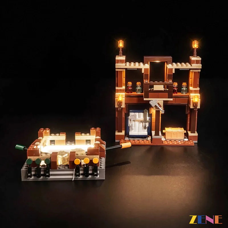zene bricks Light Kit for LEGO Woodland Mansion Fighting Ring #21272