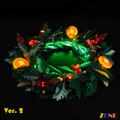 Light Kit for LEGO Wreath #10340 Christmas