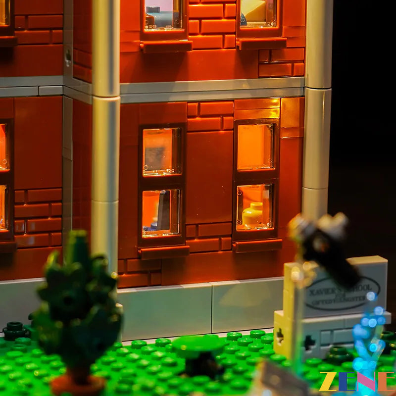 zene bricks Light Kit for LEGO X-Men The X-Mansion #76294 Marvel