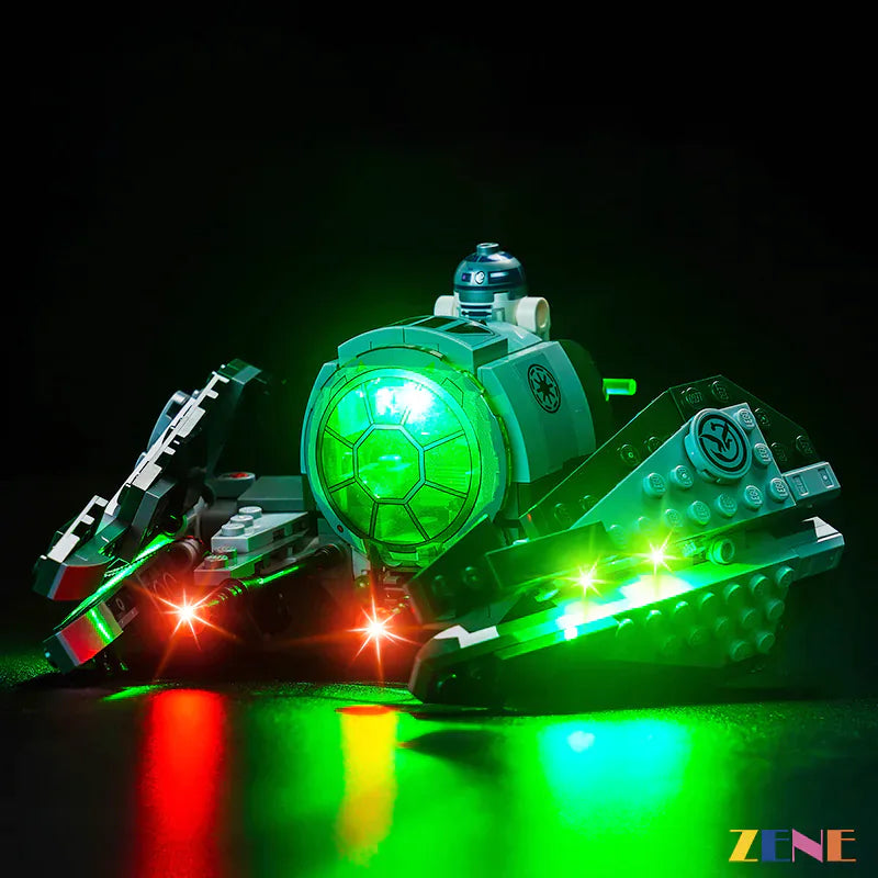 zene bricks Light Kit for LEGO Yoda's Jedi Starfighter #75360