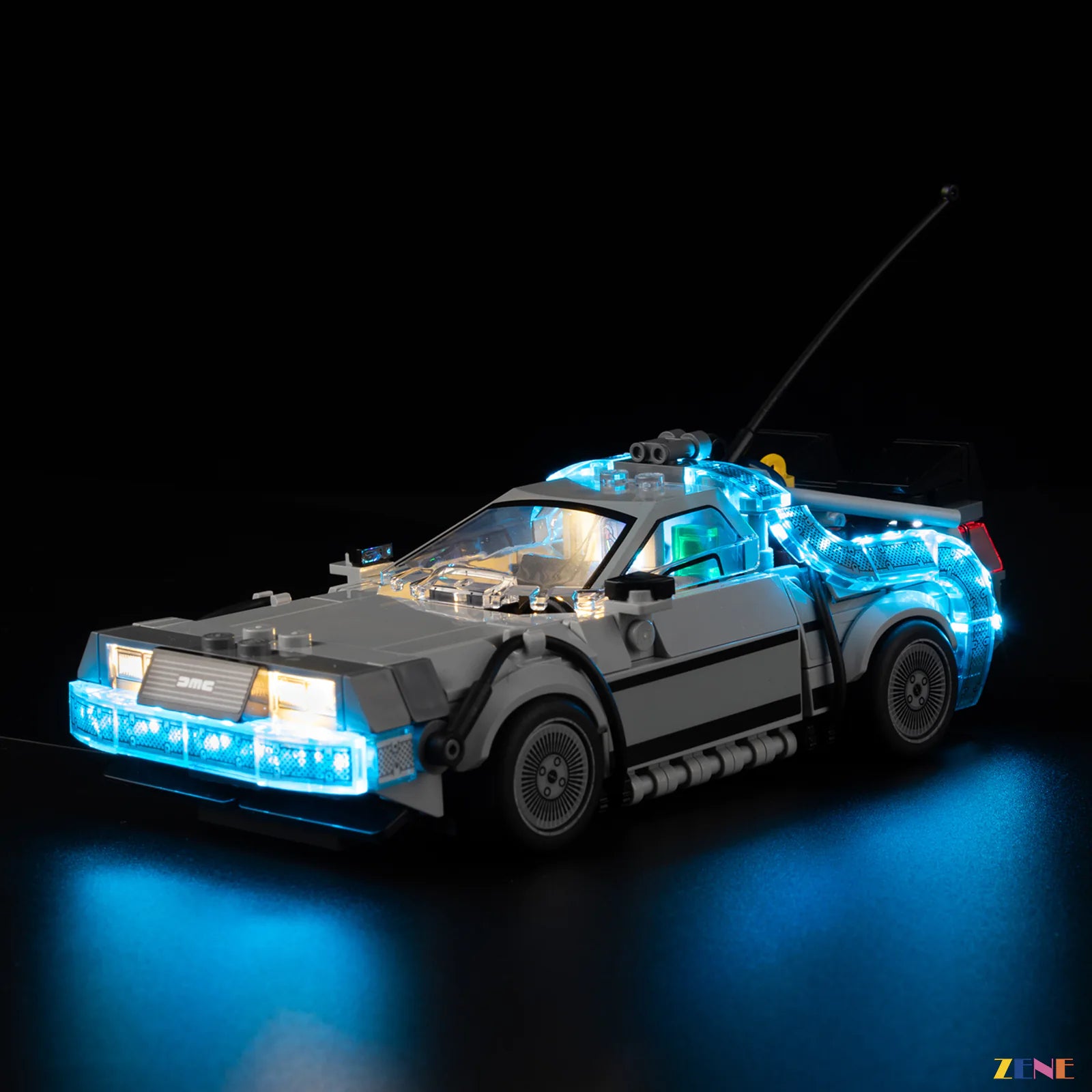 zene bricks Light Kit for Time Machine from Back to the Future #77256 (2026 Release)