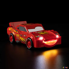 number 95 decal accent glow - ZENE Bricks Light Kit for LEGO® McQueen Lightning #77255