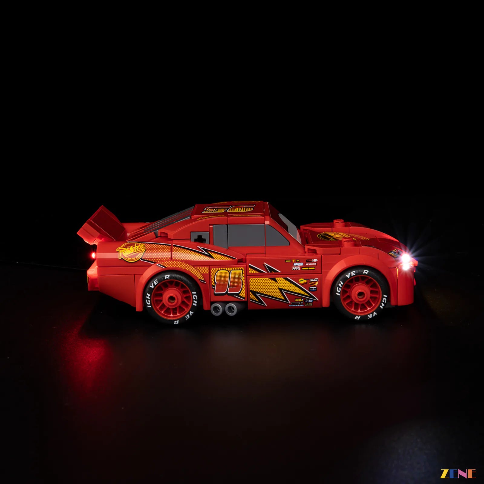 compact chassis micro LED upgrade - ZENE Bricks Light Kit for LEGO® McQueen Lightning #77255