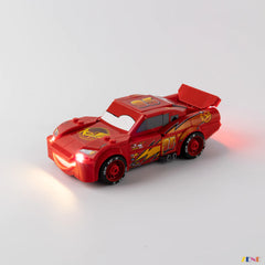 red race car display lighting - ZENE Bricks Light Kit for LEGO® McQueen Lightning #77255