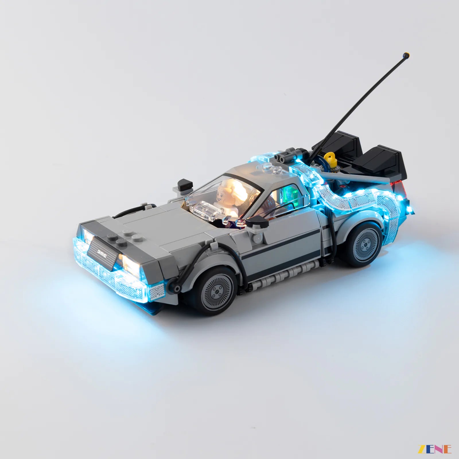 zene bricks Light Kit for Time Machine from Back to the Future #77256 (2026 Release)