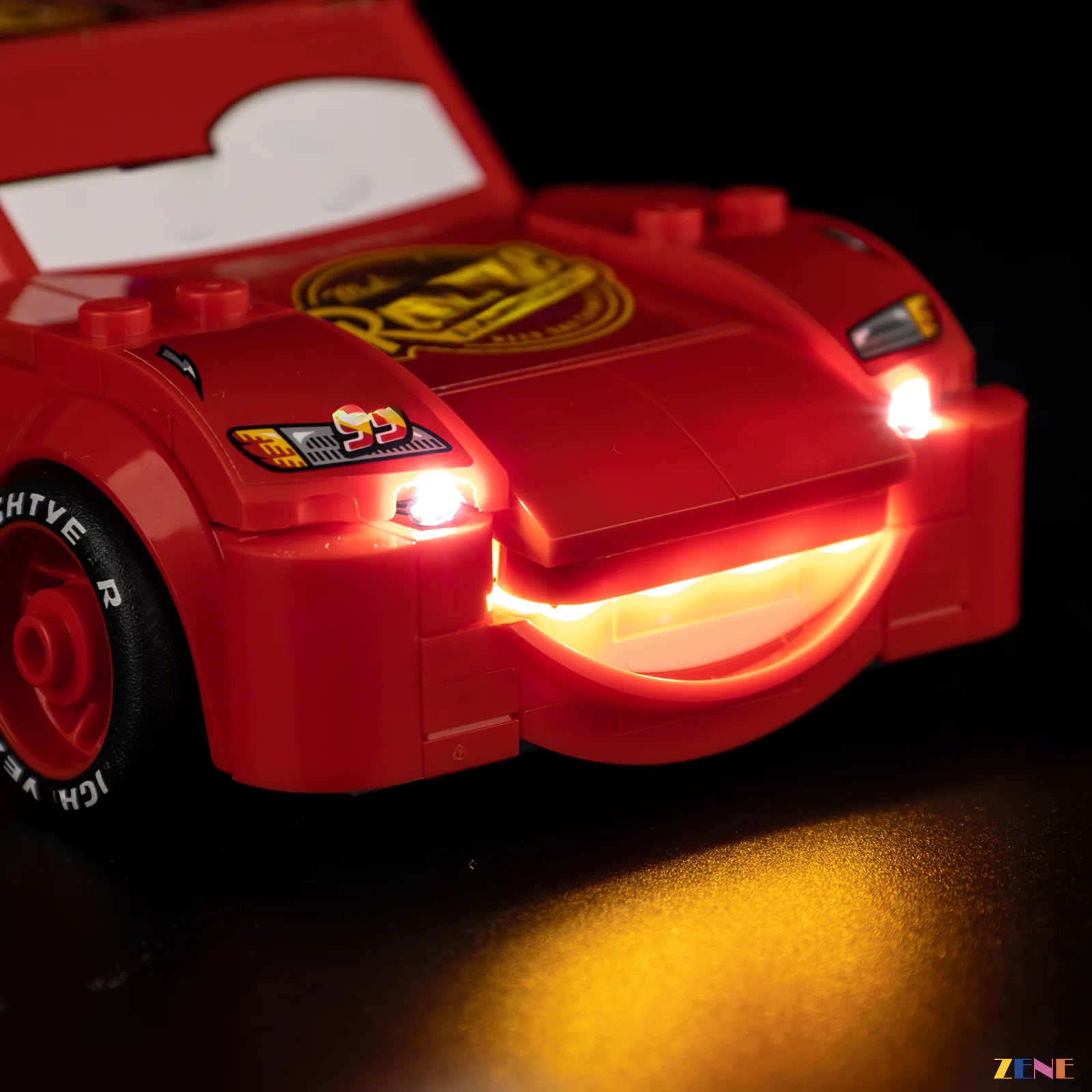 Pixar racing icon shelf glow - ZENE Bricks Light Kit for LEGO® McQueen Lightning #77255