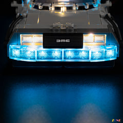 movie car collector shelf glow - ZENE Bricks Light Kit for LEGO® Time Machine from Back to the Future #77256 2026 Release