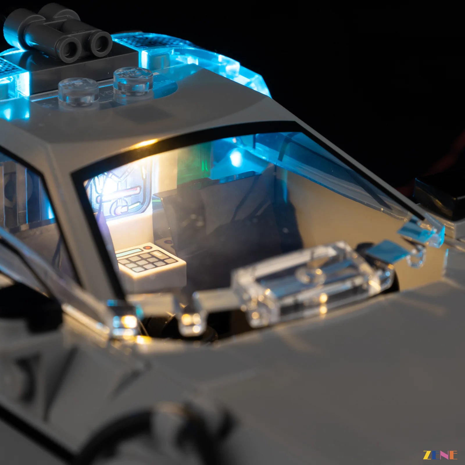zene bricks Light Kit for Time Machine from Back to the Future #77256 (2026 Release)