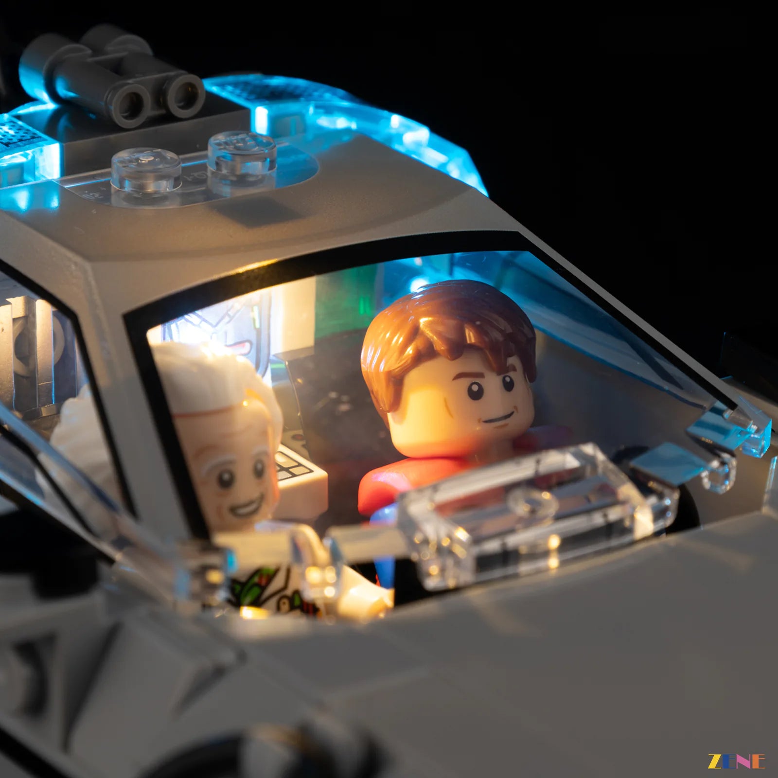 zene bricks Light Kit for Time Machine from Back to the Future #77256 (2026 Release)