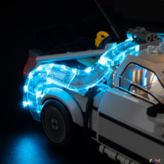 sci-fi dashboard light detail - ZENE Bricks Light Kit for LEGO® Time Machine from Back to the Future #77256 2026 Release