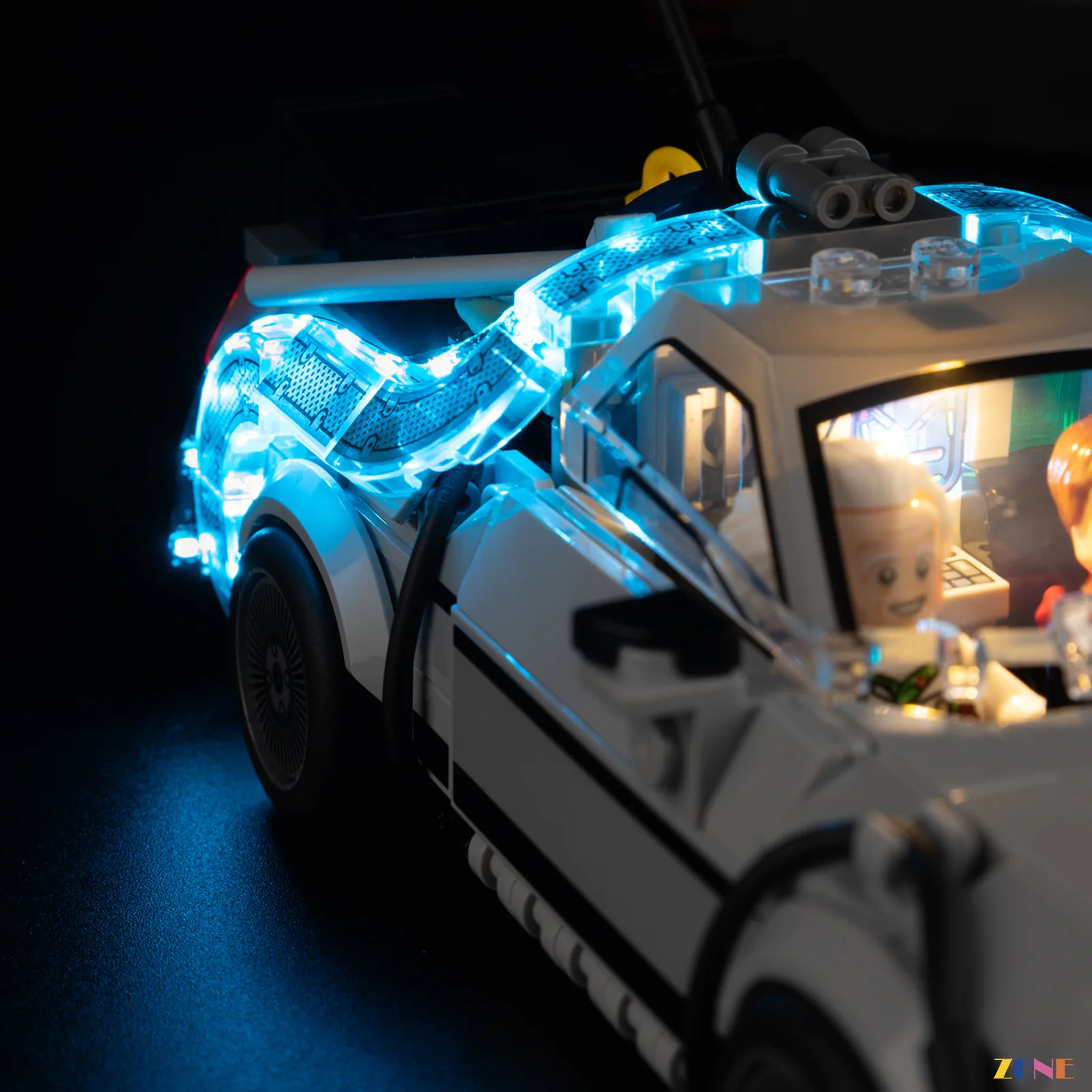 zene bricks Light Kit for Time Machine from Back to the Future #77256 (2026 Release)