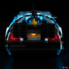 hover mode underside blue glow - ZENE Bricks Light Kit for LEGO® Time Machine from Back to the Future #77256 2026 Release