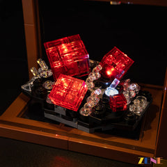 translucent crystal display lighting - ZENE Bricks Light Kit for LEGO® Mineral Collection #21362