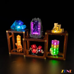 colorful geology collection light enhancement - ZENE Bricks Light Kit for LEGO® Mineral Collection #21362