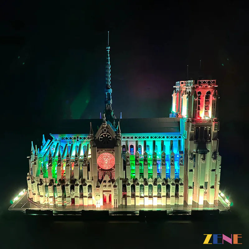 zene bricks Light Kit for Notre Dame de Paris LEGO #21061 Multi Color