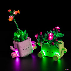 green pot underglow plant display - ZENE Bricks Light Kit for LEGO® Rocking Plants #11506 Ver.2