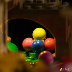 AFOL colorful factory display lights - ZENE Bricks Light Kit for LEGO® Willy Wonka the Chocolate Factory #21360