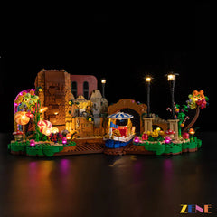 chocolate river boat soft illumination - ZENE Bricks Light Kit for LEGO® Willy Wonka the Chocolate Factory #21360