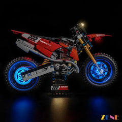 ZENE Bricks Light Kit for LEGO Ducati Desmo450 MX Factory Motorcycle #42238